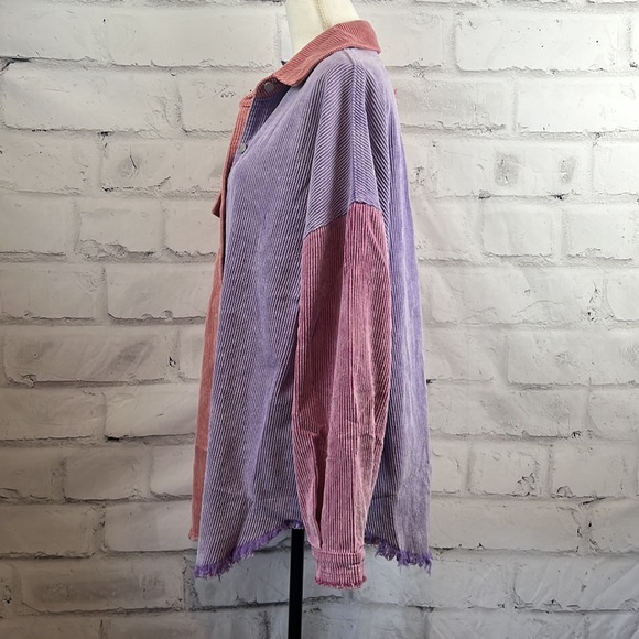 POL Mona Purple Tomato Corduroy Jacket - Picture 14 of 16